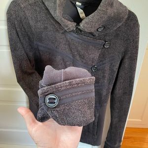 Lululemon high neck zipper jacket with buttons